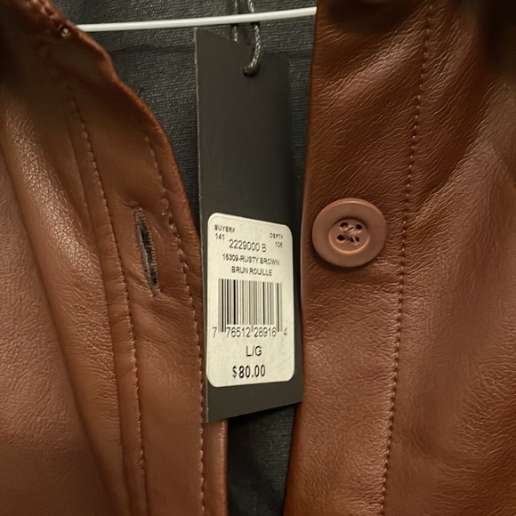 Dex Faux leather Shacket - Picture 2 of 7